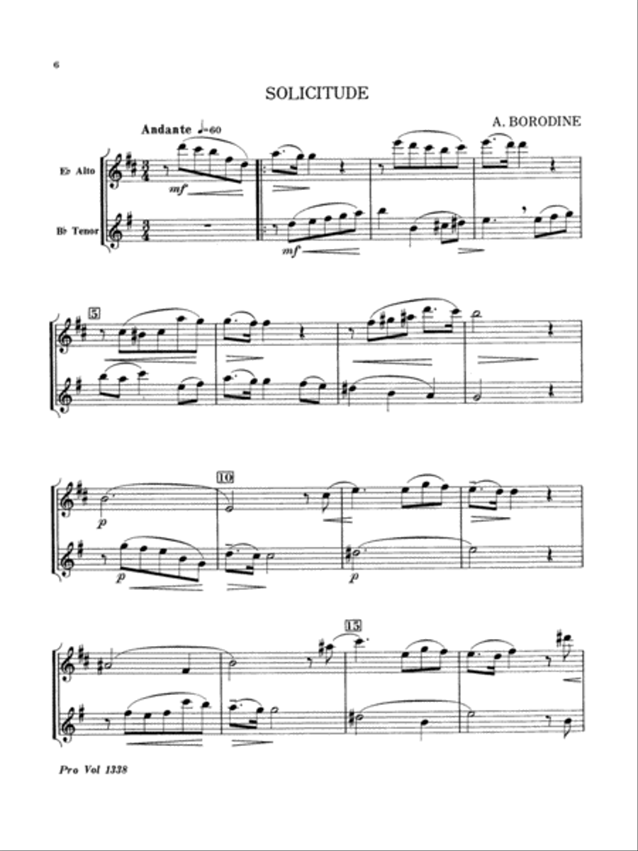 Alto and Tenor Sax Duets Woodwind Duet scores gallery preview page 4