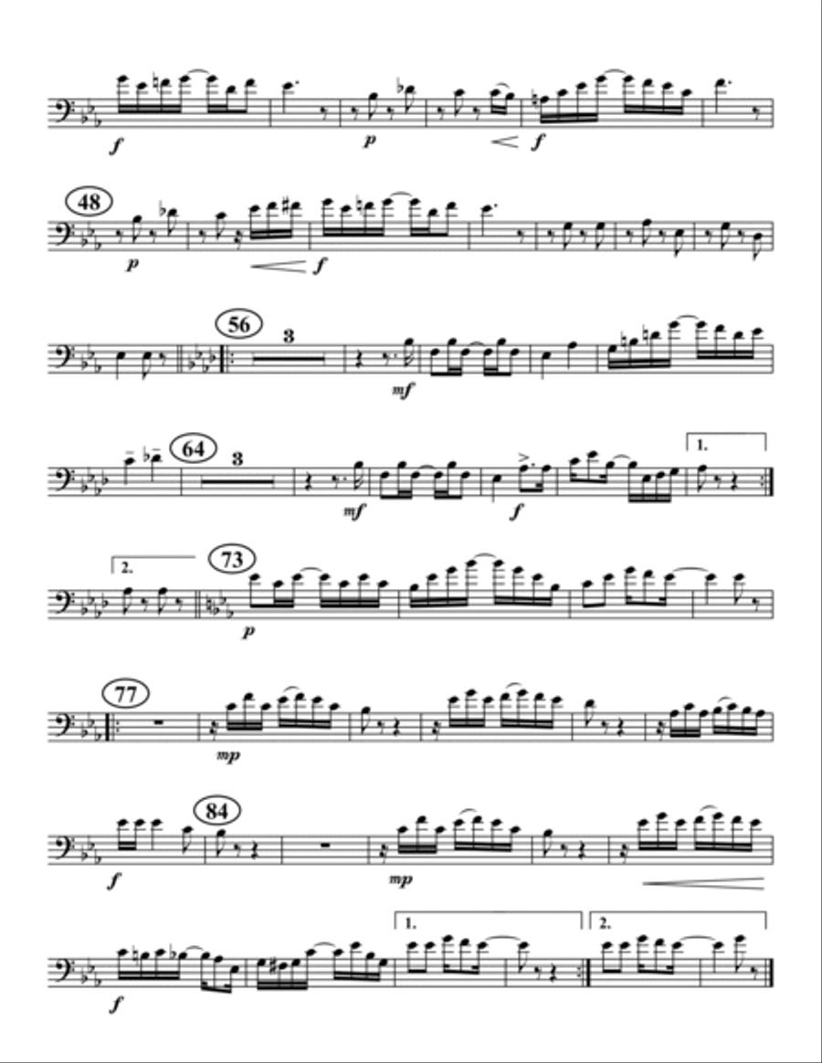 The Entertainer Trombone Quartet scores gallery preview page 5
