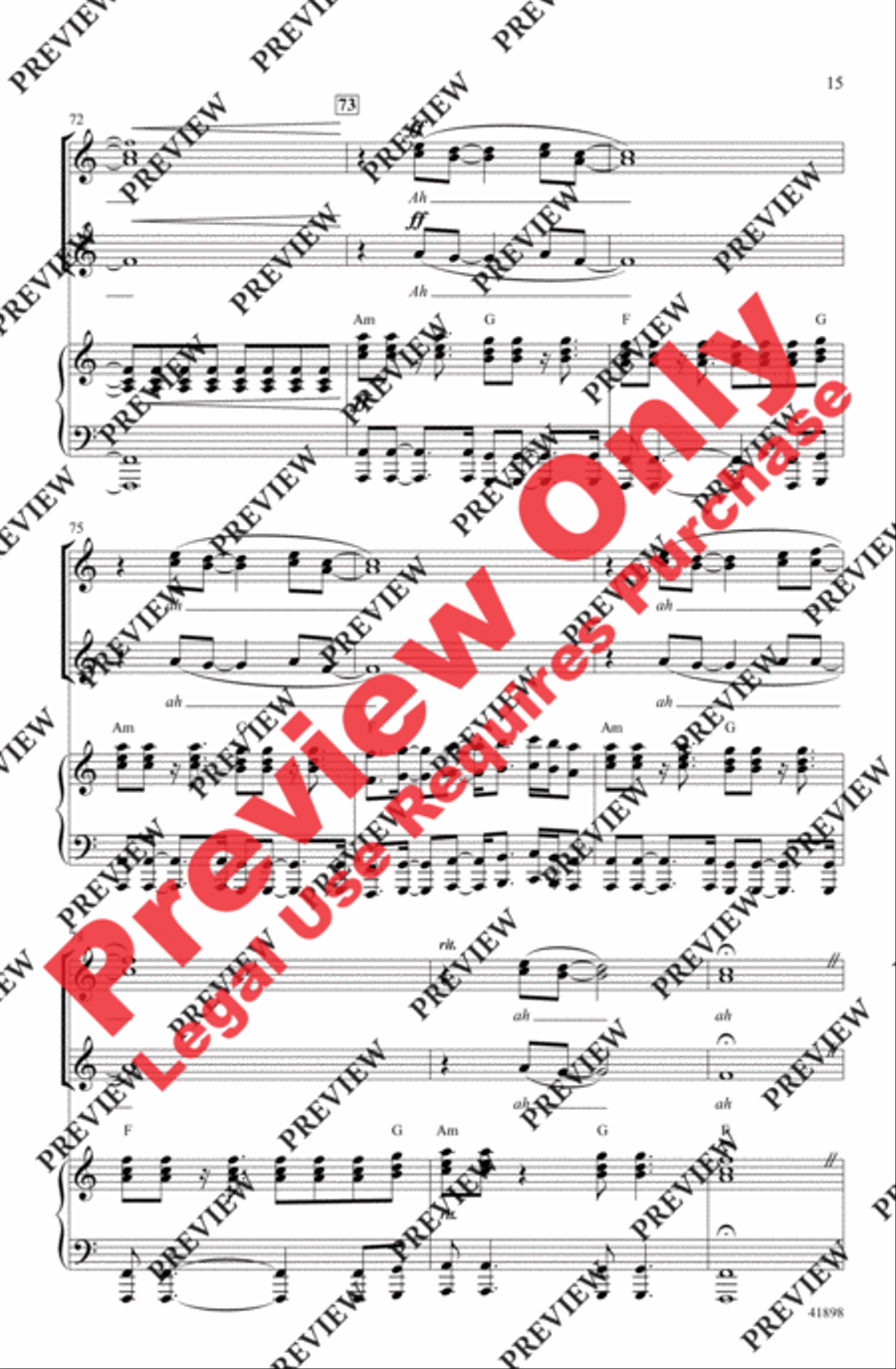 Stairway to Heaven Women's Choir scores gallery preview page 14