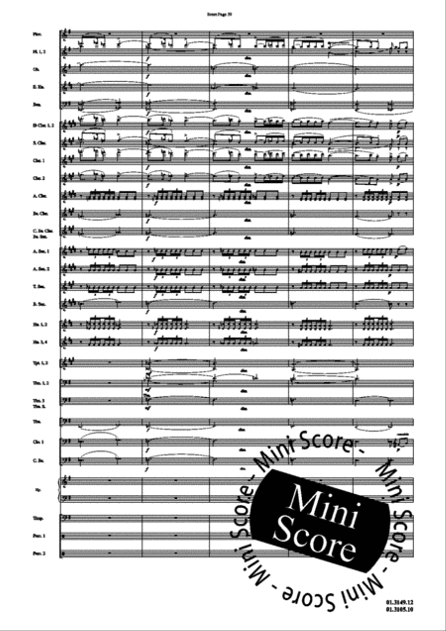 Scheherazade, Part III Concert Band scores gallery preview page 43