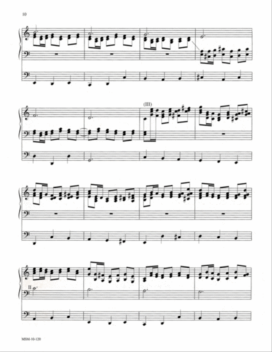 Partita on From Heaven Above to Earth I Come Organ scores gallery preview page 6