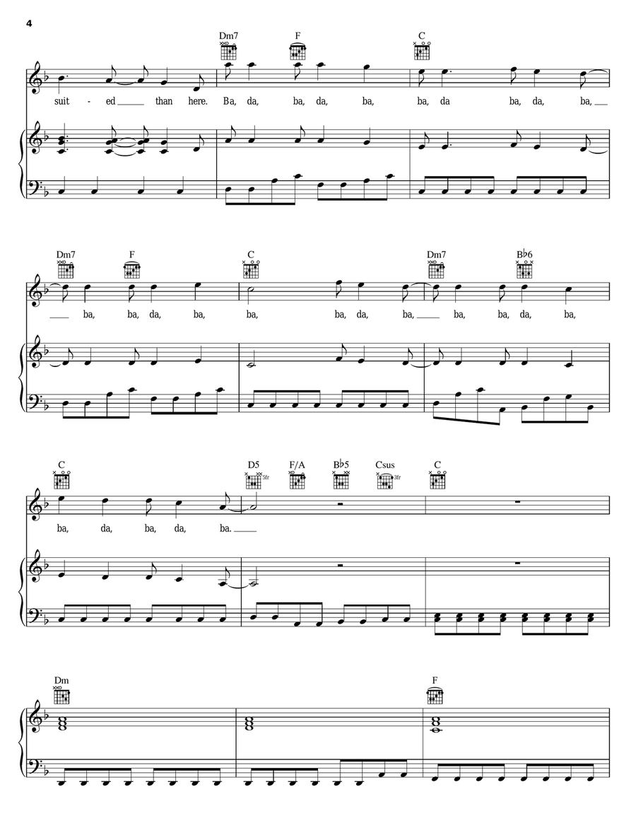 Soul Meets Body Soul Meets Body Piano, Vocal, Guitar scores gallery preview page 4