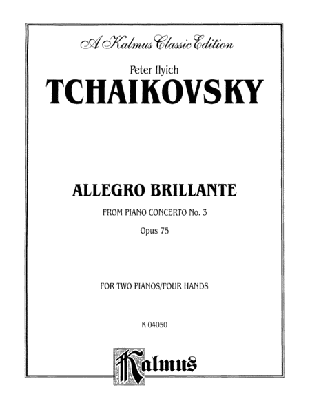 Piano Concerto No. 3, Op. 75, (1st movement only) (Allegro Brillante)