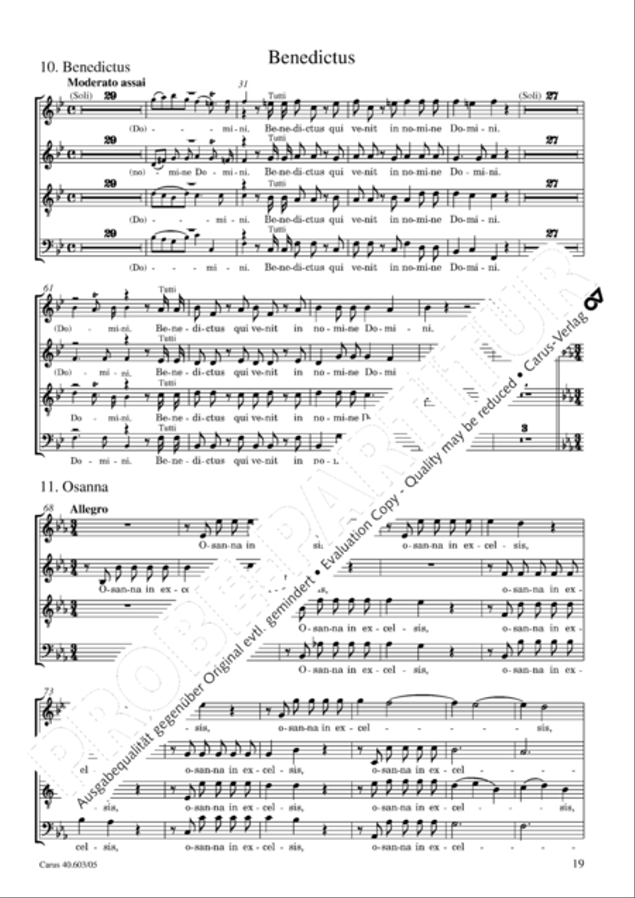 Grosse Orgelsolomesse in Es 4-Part scores gallery preview page 20