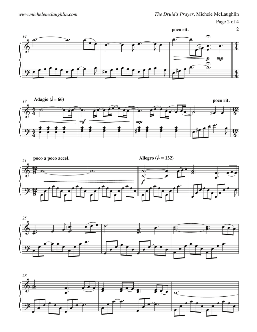 The Druid's Prayer The Druid's Prayer Piano Solo scores gallery preview page 2