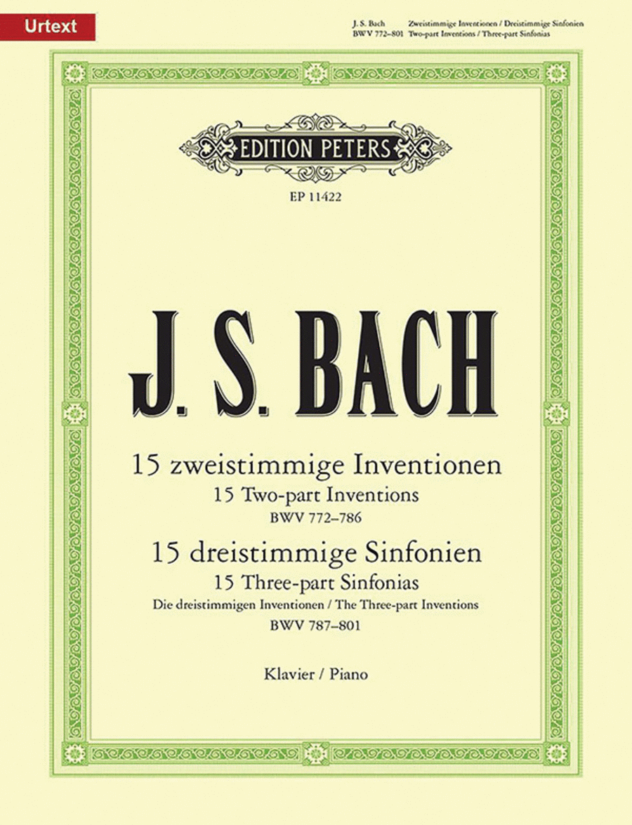 15 Two-Part Inventions BWV 772-786 / 15 Sinfonias (Inventions) BWV 787-801