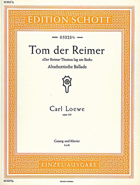 Tom der Reimer, Op. 135a