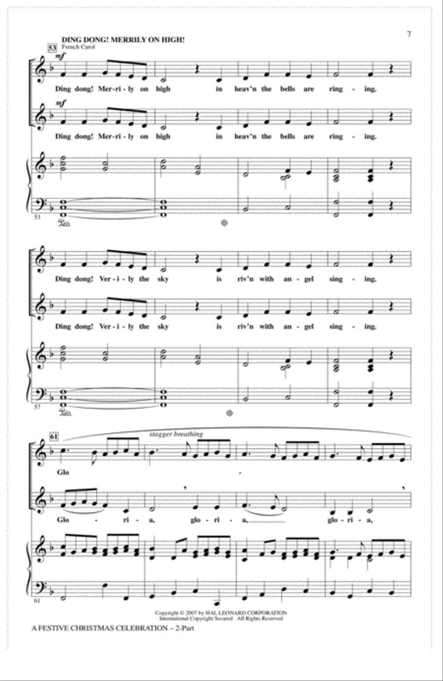A Festive Christmas Celebration 2-Part scores gallery preview page 5