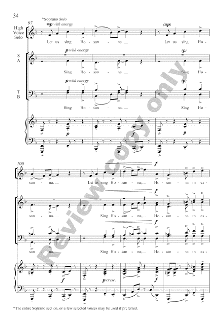 Three Gospel Choruses Divisi scores gallery preview page 53
