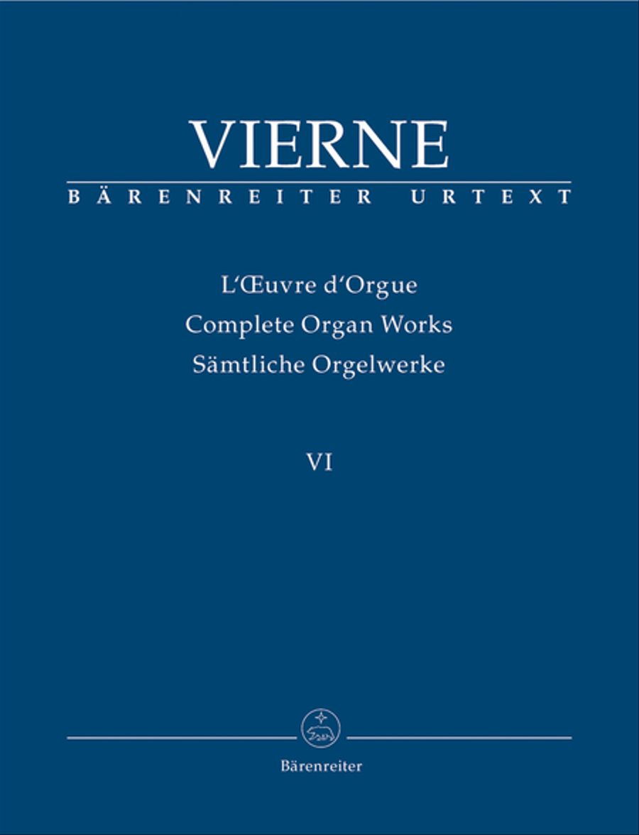 Complete Organ Works, Vol. VI: Symphony no. 6  op. 59 (1930)