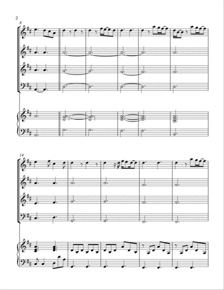 A Thousand Years Piano Trio scores gallery preview page 2