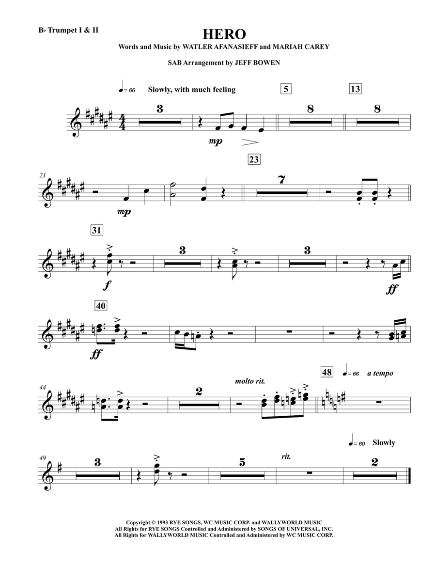 Hero Concert Band scores gallery preview page 1