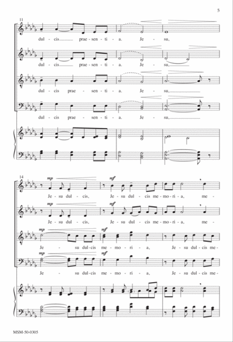 Jesu dulcis memoria Divisi scores gallery preview page 4