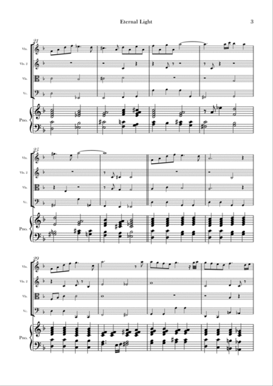 Eternal Light String Quartet scores gallery preview page 3