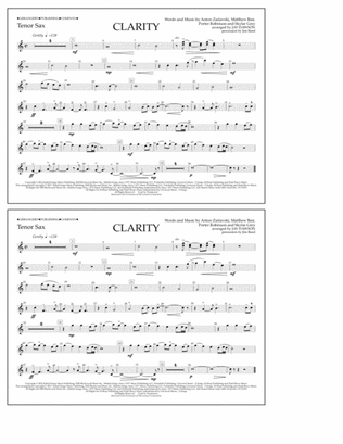 Clarity - Tenor Sax