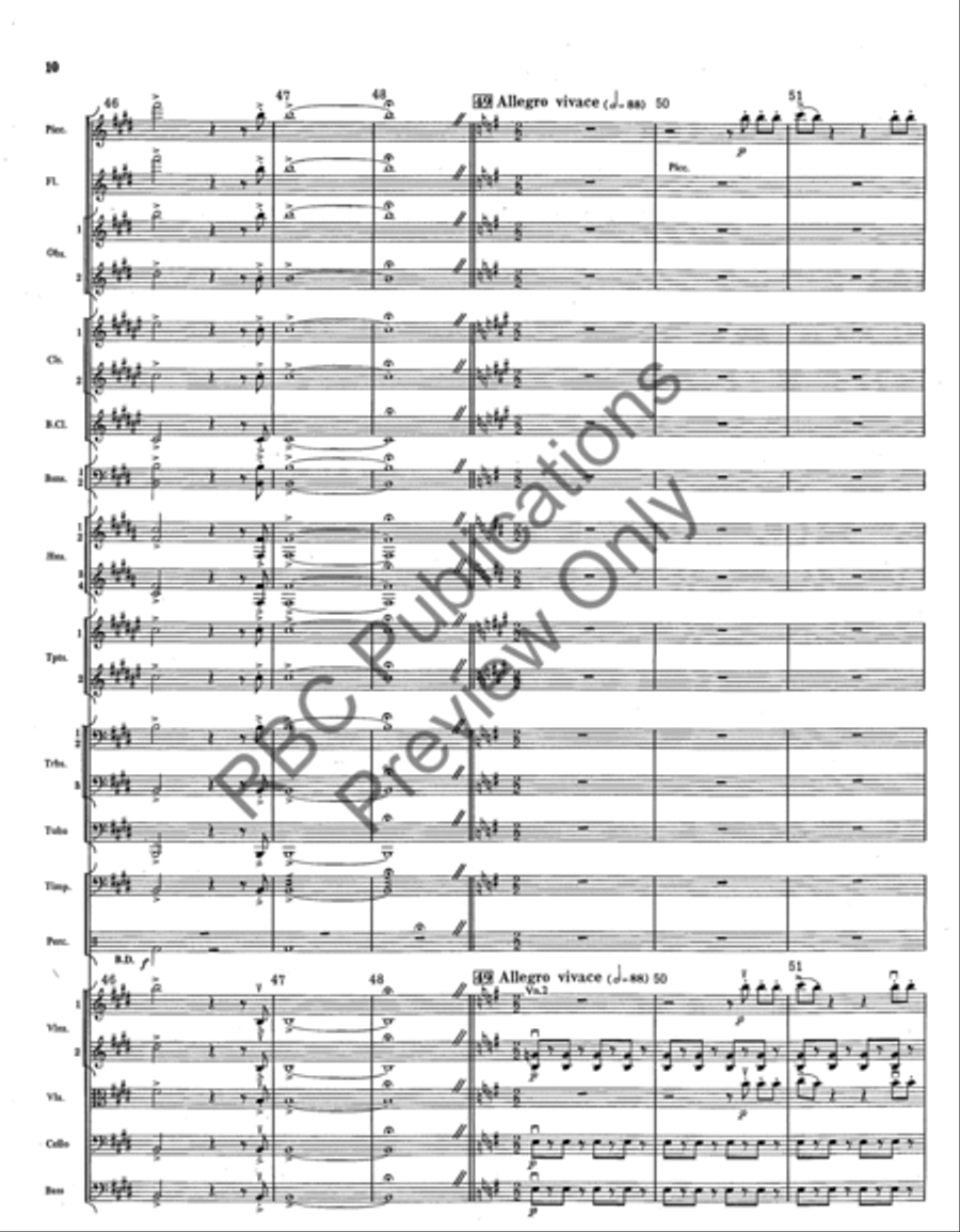 Overture From The Barber Of Seville (Score) Full Orchestra scores gallery preview page 13