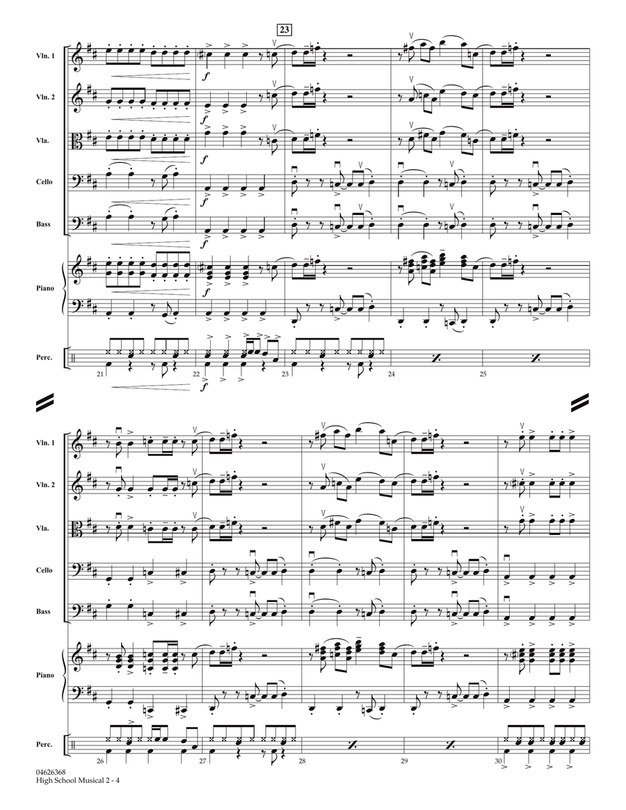 High School Musical 2 - Full Score Orchestra scores gallery preview page 4