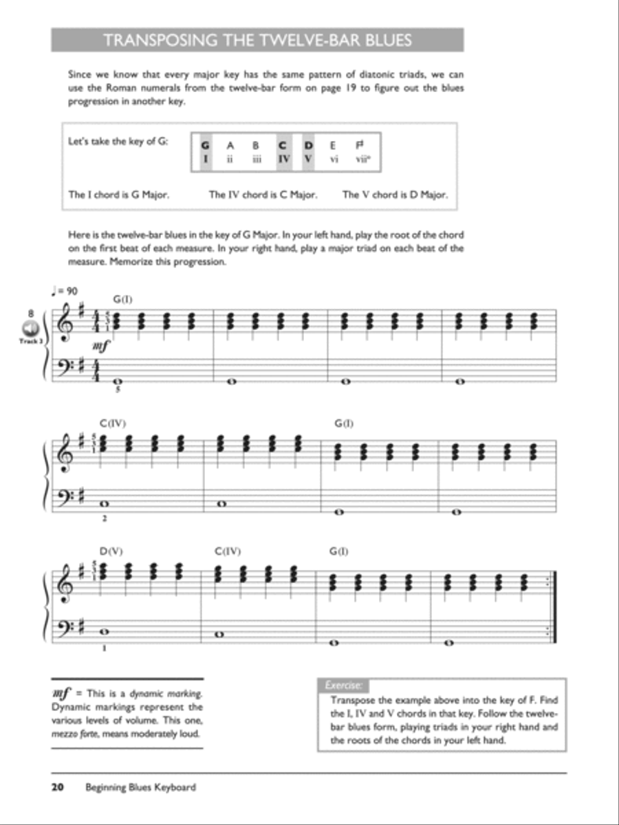 Complete Blues Keyboard Method Complete Edition Piano Method scores gallery preview page 5