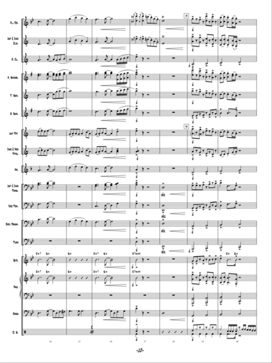 Ain't No Stoppin' Us! Concert Band scores gallery preview page 9