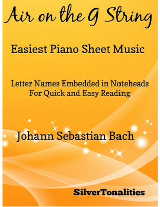 Book cover for Air on the G String Easiest Piano Sheet Music