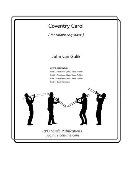 Coventry Carol - Trombone Quartet image number null