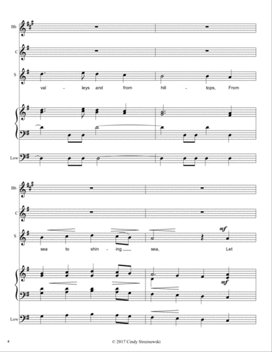 To Music Unison Choir scores gallery preview page 6