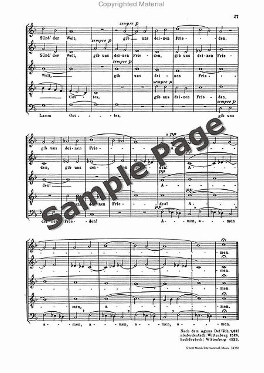 Liedmesse Choral Score SSATB scores gallery preview page 28