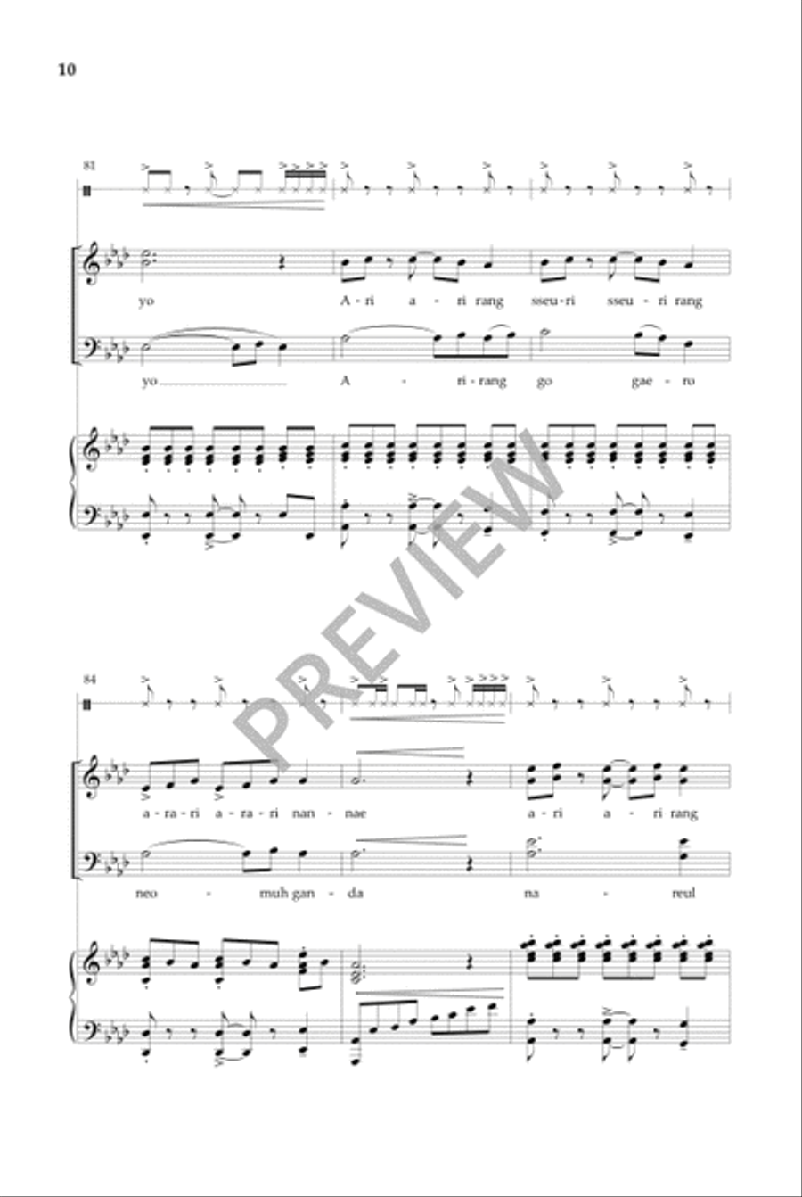Arirang Arirang 4-Part scores gallery preview page 11
