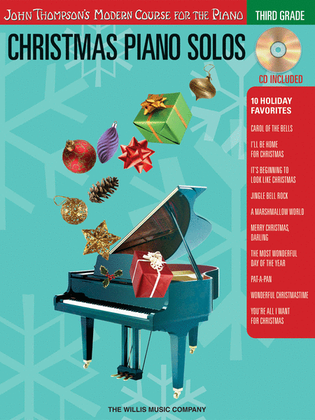 Book cover for Christmas Piano Solos - Third Grade (Book/CD Pack)