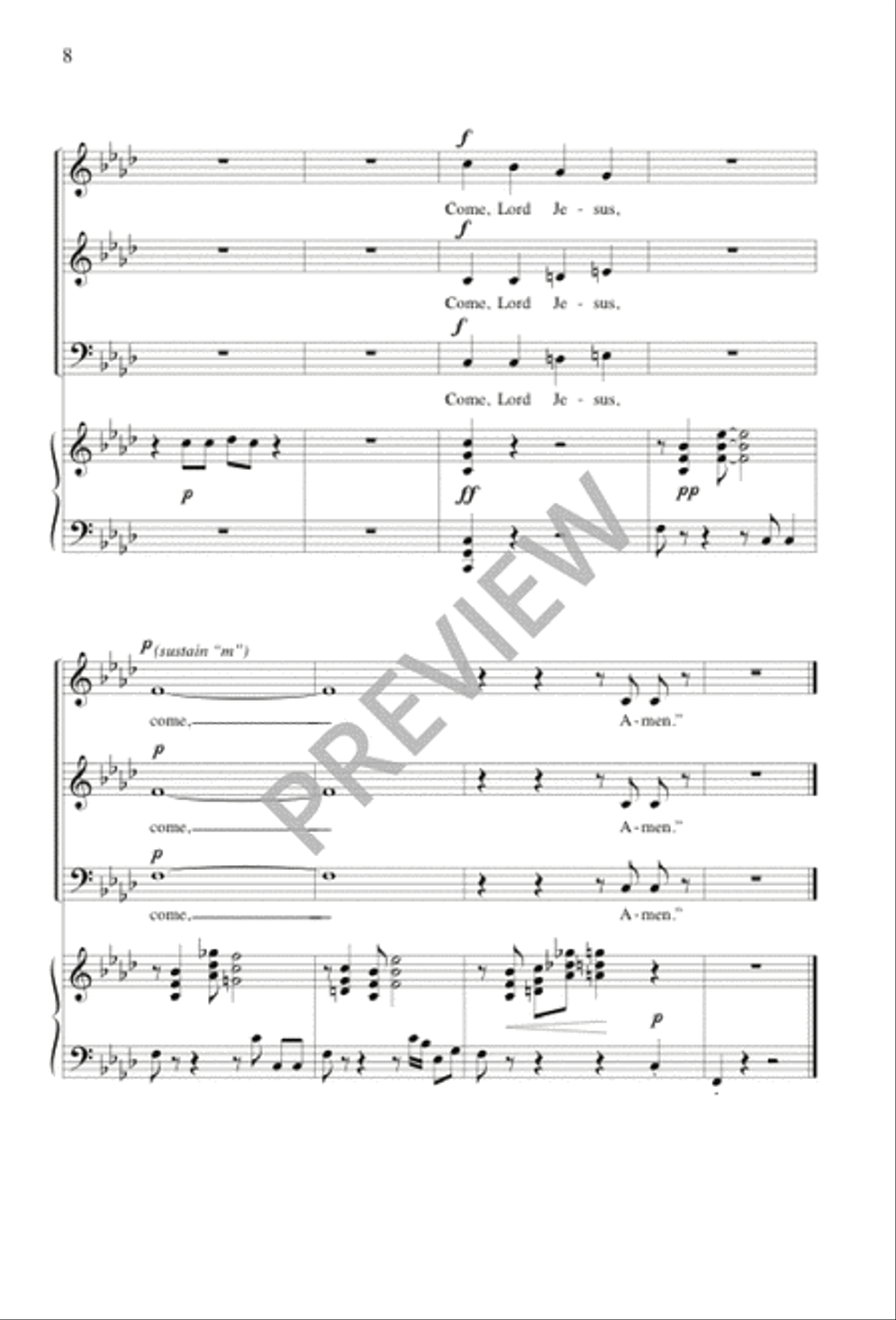 You Are Worthy 3-Part scores gallery preview page 9