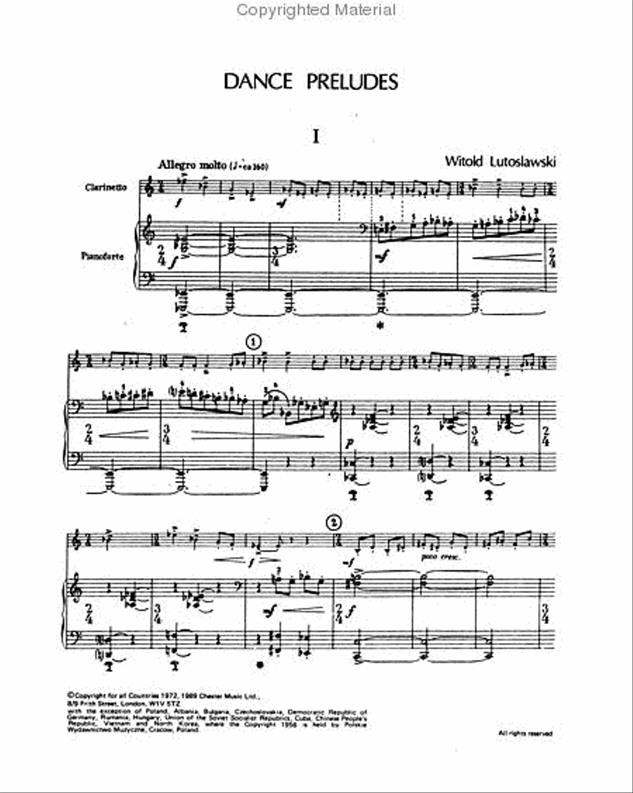 Dance Preludes Dance Preludes Clarinet Solo scores gallery preview page 2