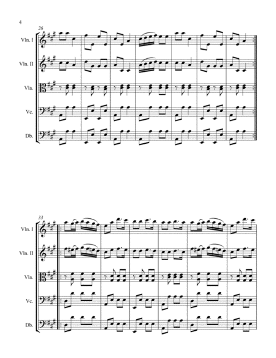 The Champagne Polka String Orchestra scores gallery preview page 4