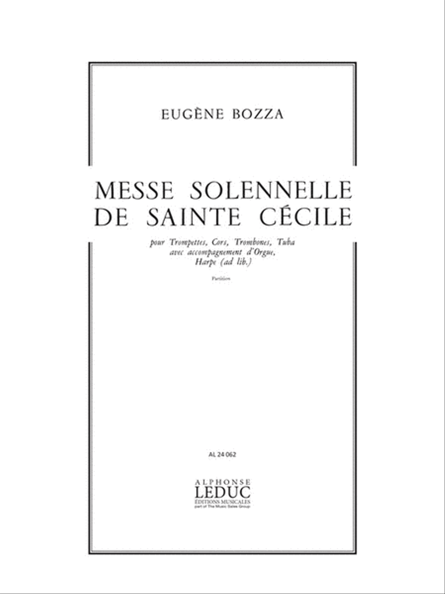 Messe Solennelle De Sainte-cecile (ensemble-brass 8 Or More)