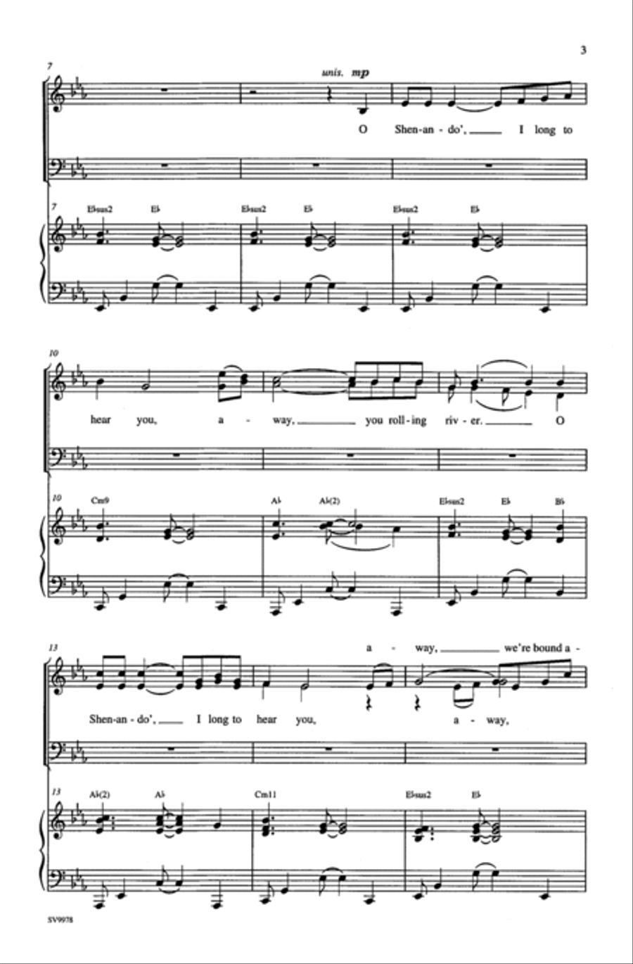 Shenandoah 3-Part scores gallery preview page 3