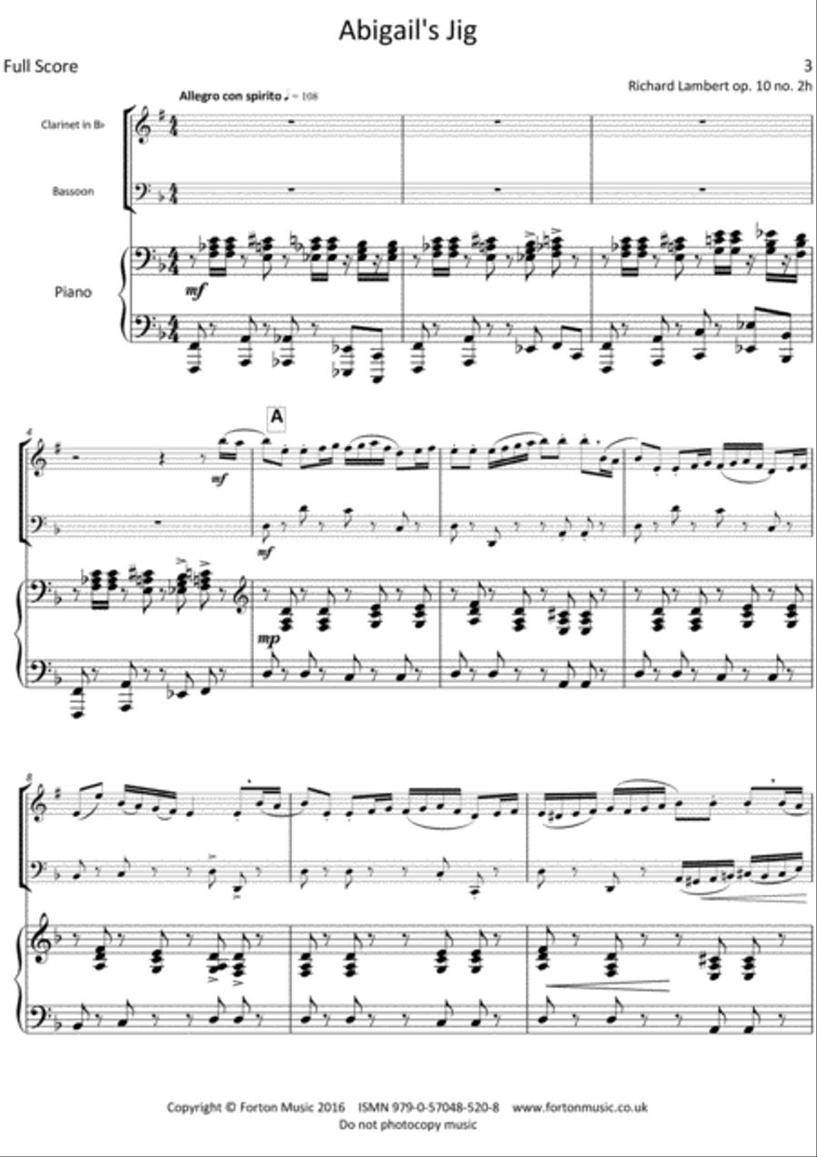 Cameos Bassoon scores gallery preview page 3