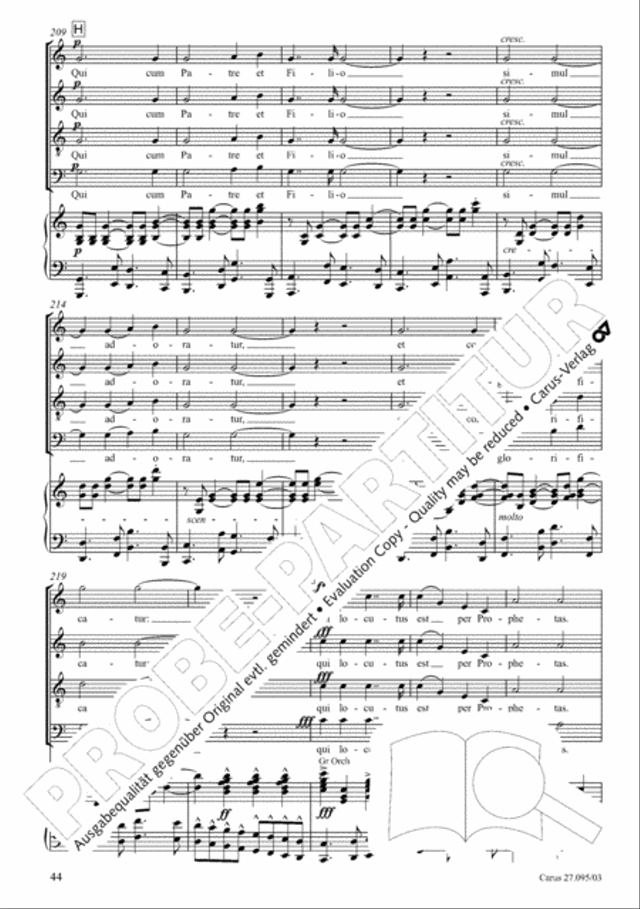 Messe solennelle de sainte Cecile Messe solennelle de sainte Cecile STB scores gallery preview page 45