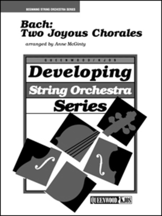 Book cover for Bach: Two Joyous Chorales - Score
