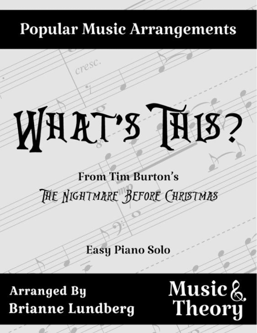 What's This? Easy Piano scores gallery preview page 1