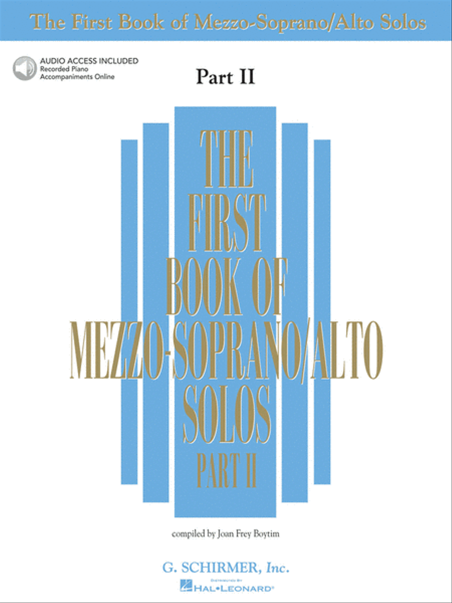 The First Book of Mezzo-Soprano/Alto Solos – Part II Mezzo-Soprano Voice scores gallery preview page 1