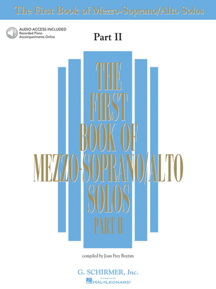 Book cover for The First Book of Mezzo-Soprano/Alto Solos – Part II