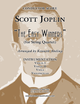 Book cover for Joplin - “The Easy Winners” (for String Quartet)