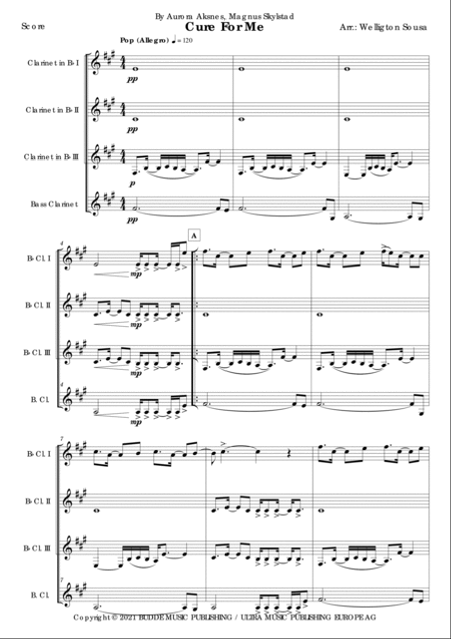 Cure For Me Woodwind Ensemble scores gallery preview page 2