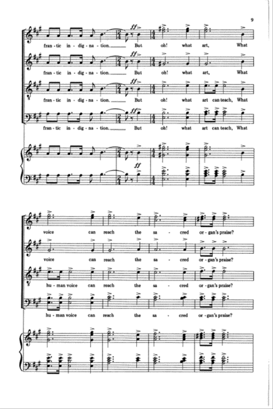 A Song for St. Cecilia's Day 4-Part scores gallery preview page 3