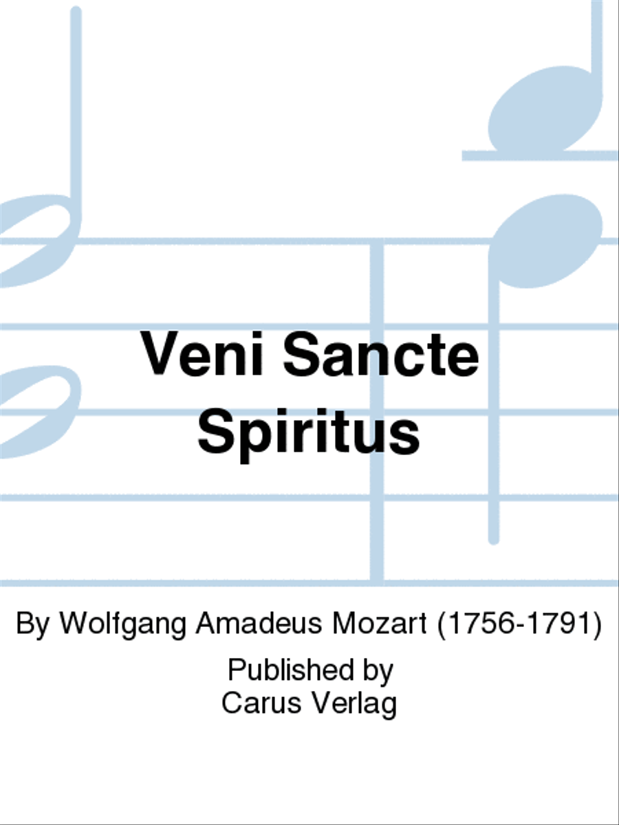 Veni Sancte Spiritus (Come now, holy Spirit) 4-Part scores gallery preview page 1