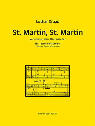 St. Martin, St. Martin für Tasteninstrument -Variationen über Martinslieder-