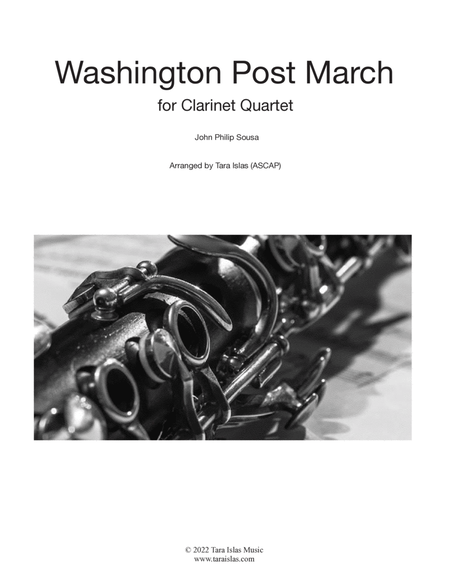 Washington Post March for Clarinet Quartet image number null
