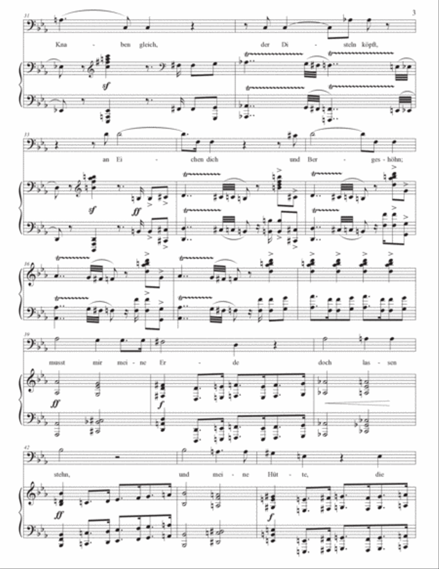 WOLF: Prometheus (transposed to C minor) Voice scores gallery preview page 4