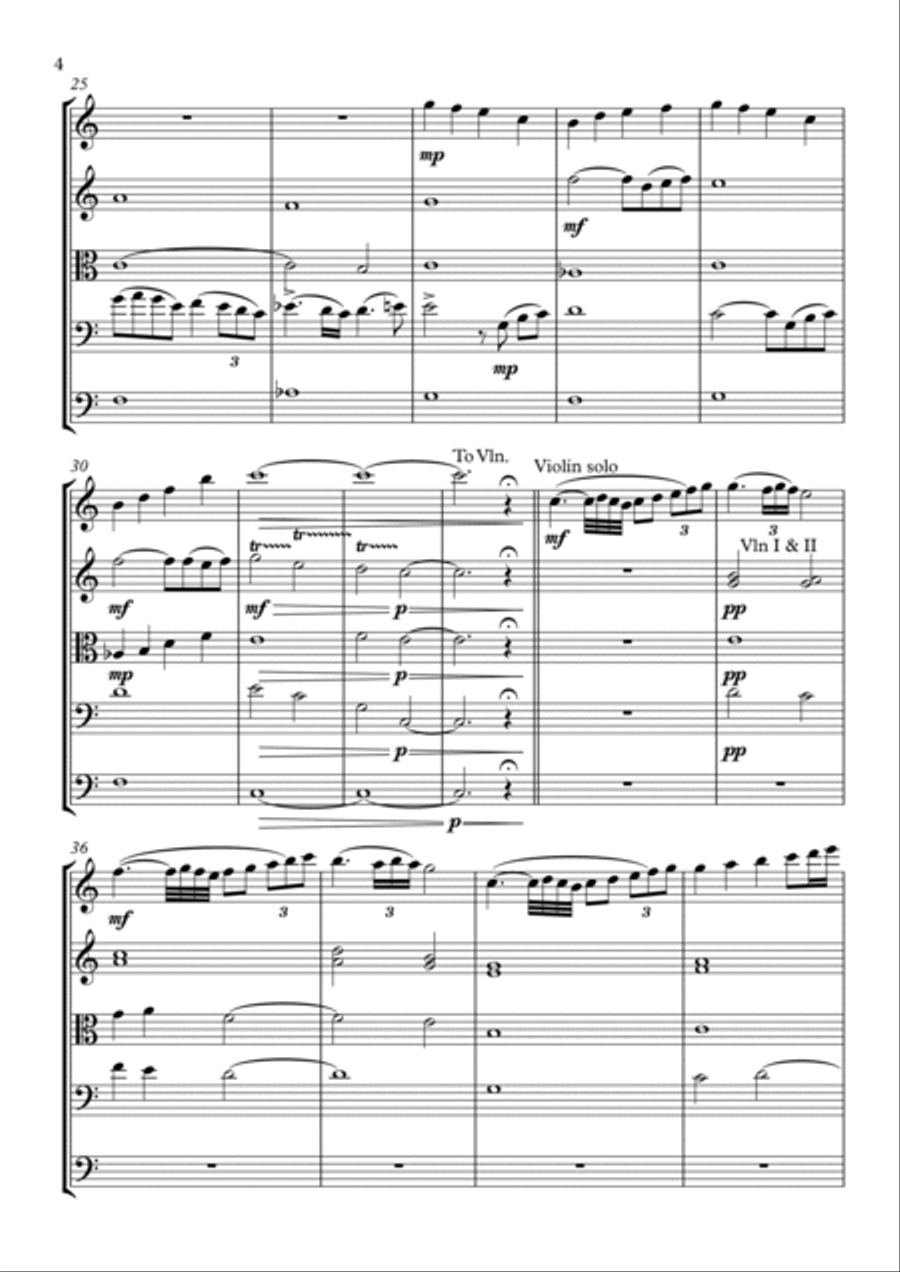 Monte Louro String Orchestra scores gallery preview page 4
