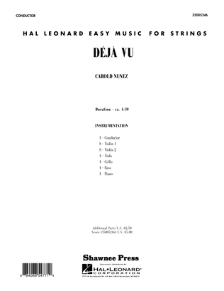 Book cover for Deja Vu - Full Score