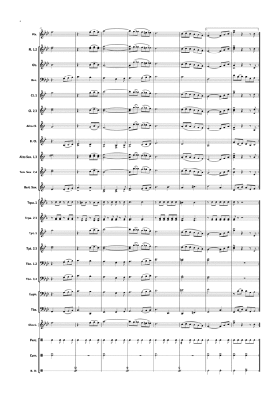 Comandante Camilo Comandante Camilo Concert Band scores gallery preview page 6